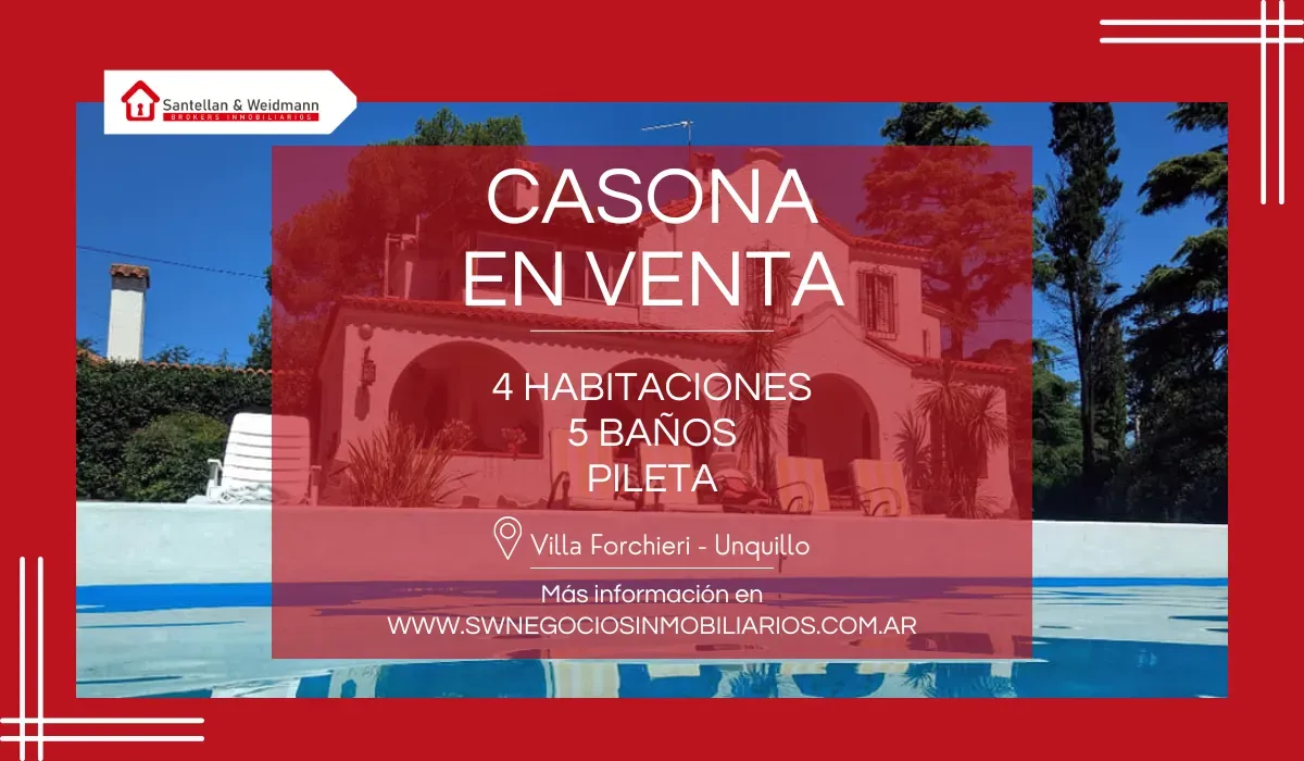 Casona ubicada en Barrio Villa Forchieri – Unquillo