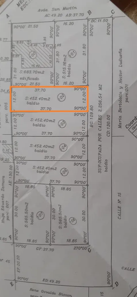 VENTA LOTE EN COLONIA CAROYA