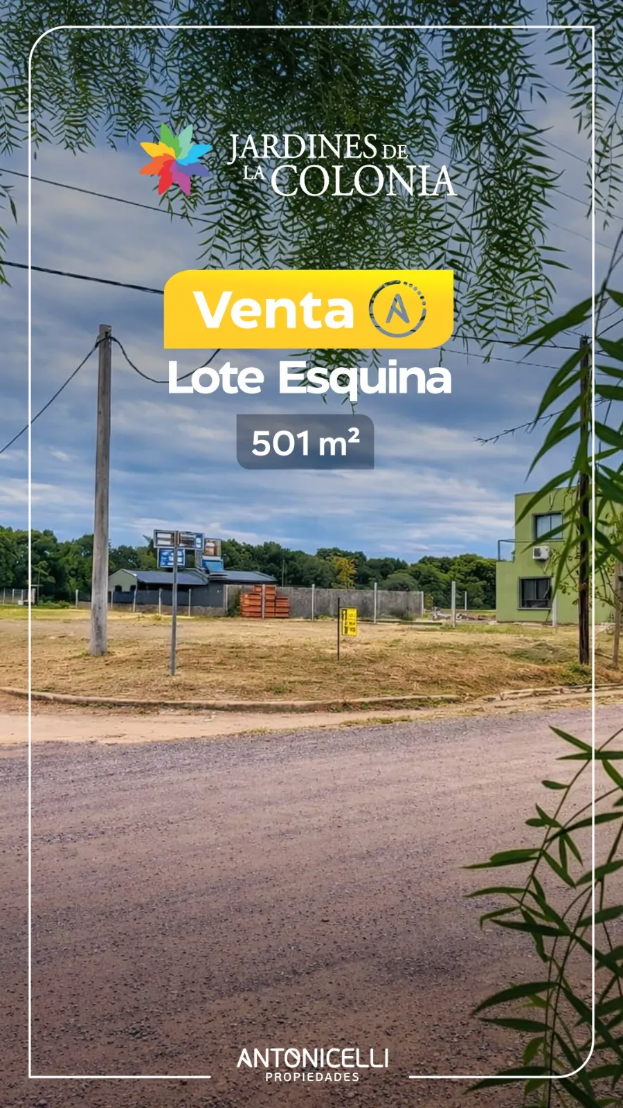 UNICO LOTE ESQUINA JARDINES DE LA COLONIA- COLONIA TIROLESA