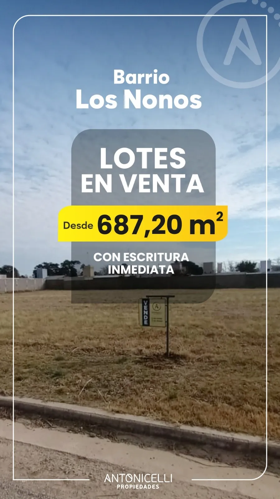 LOTES CON ESCRITURA EN VENTA - BARRIO LOS NONOS - COLONIA TIROLESA