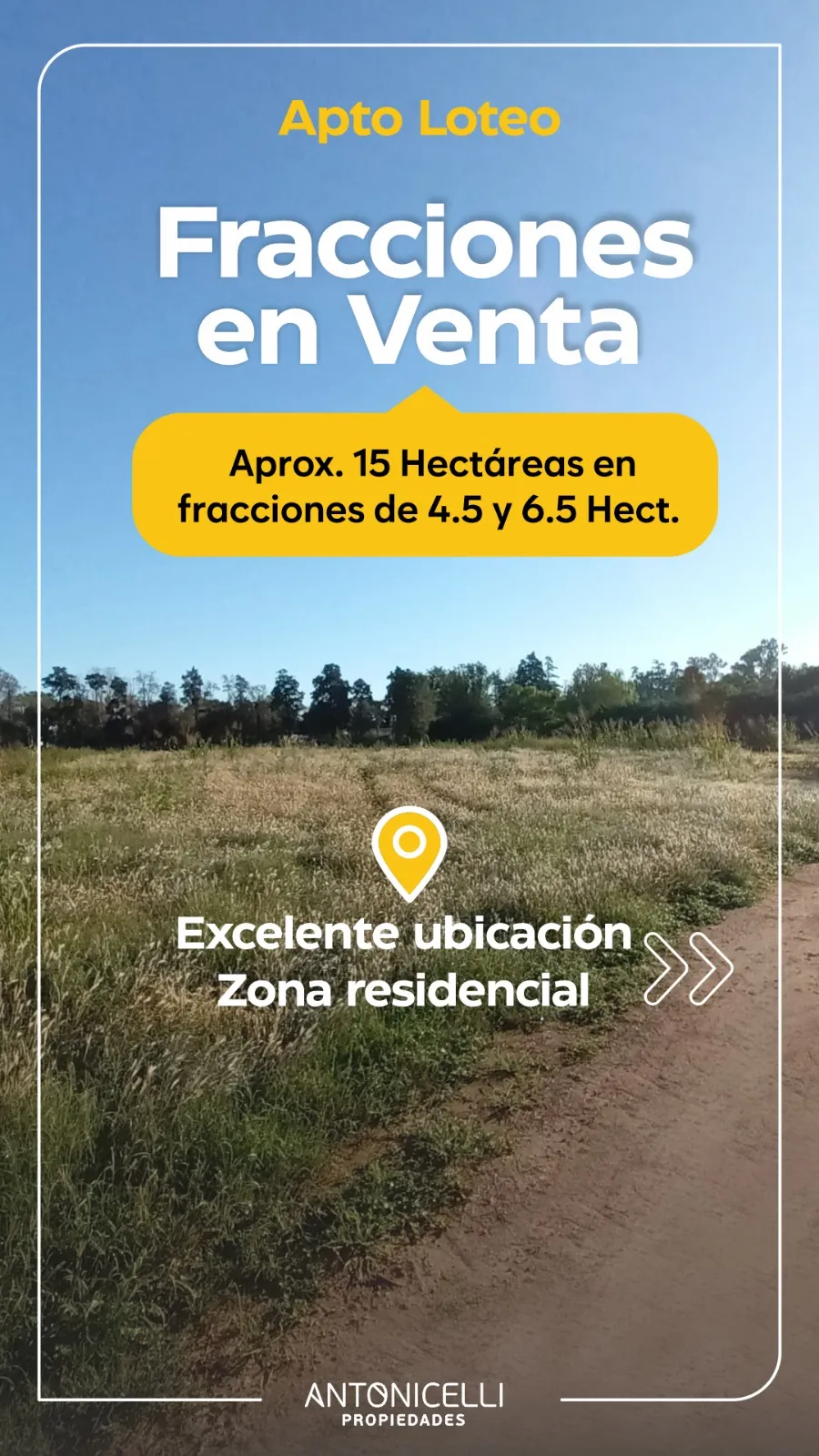 HECTAREAS EN VENTA COLONIA TIROLESA
