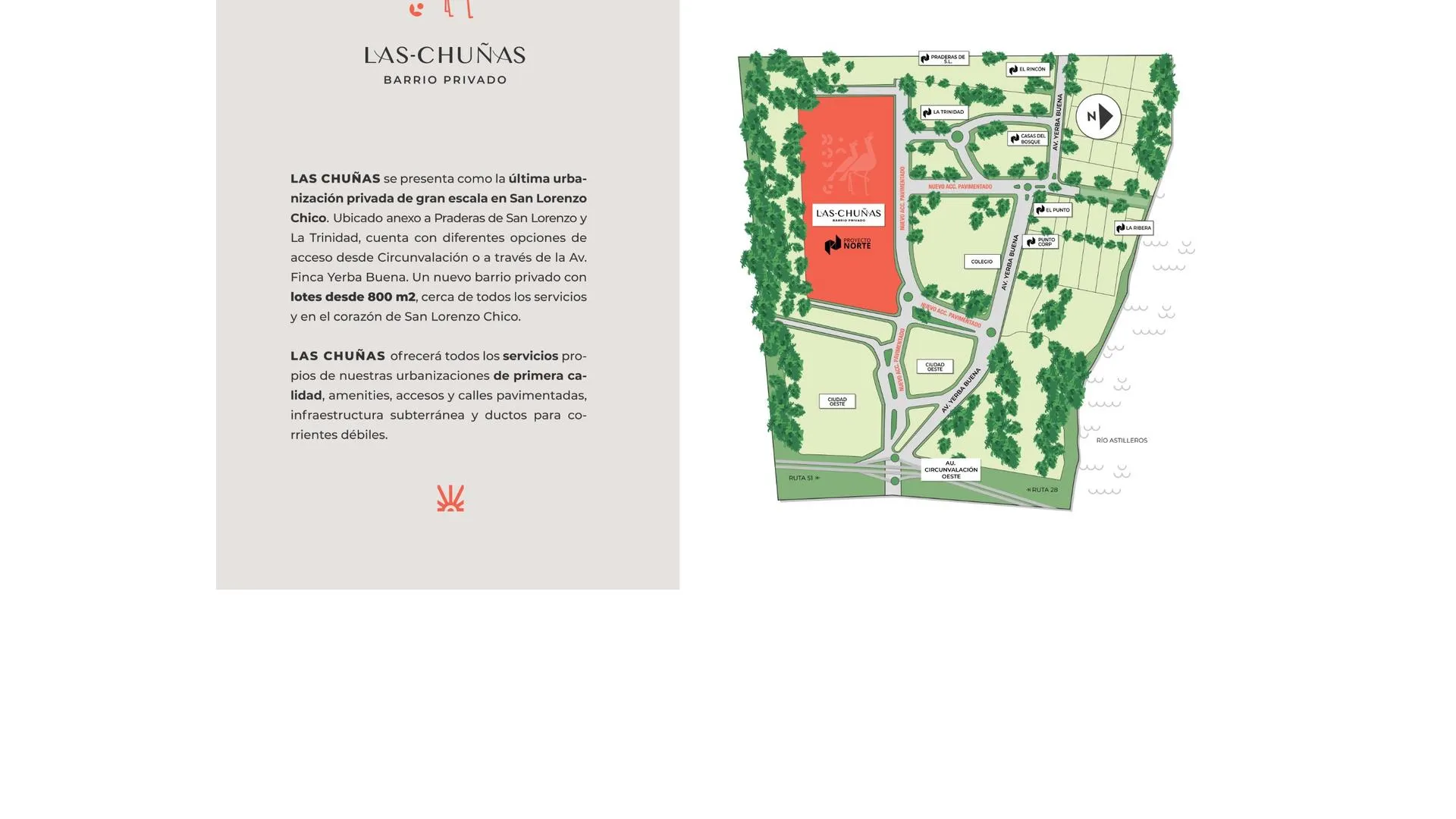 Excelentes lotes en Las Chuñas San Lorenzo chico
