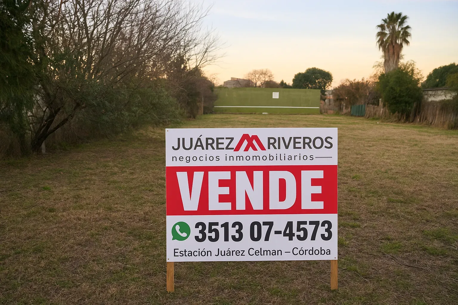 Terreno de 1.000 m² a metros de Ruta E53 y Campo Norte – Estación Juárez Celman