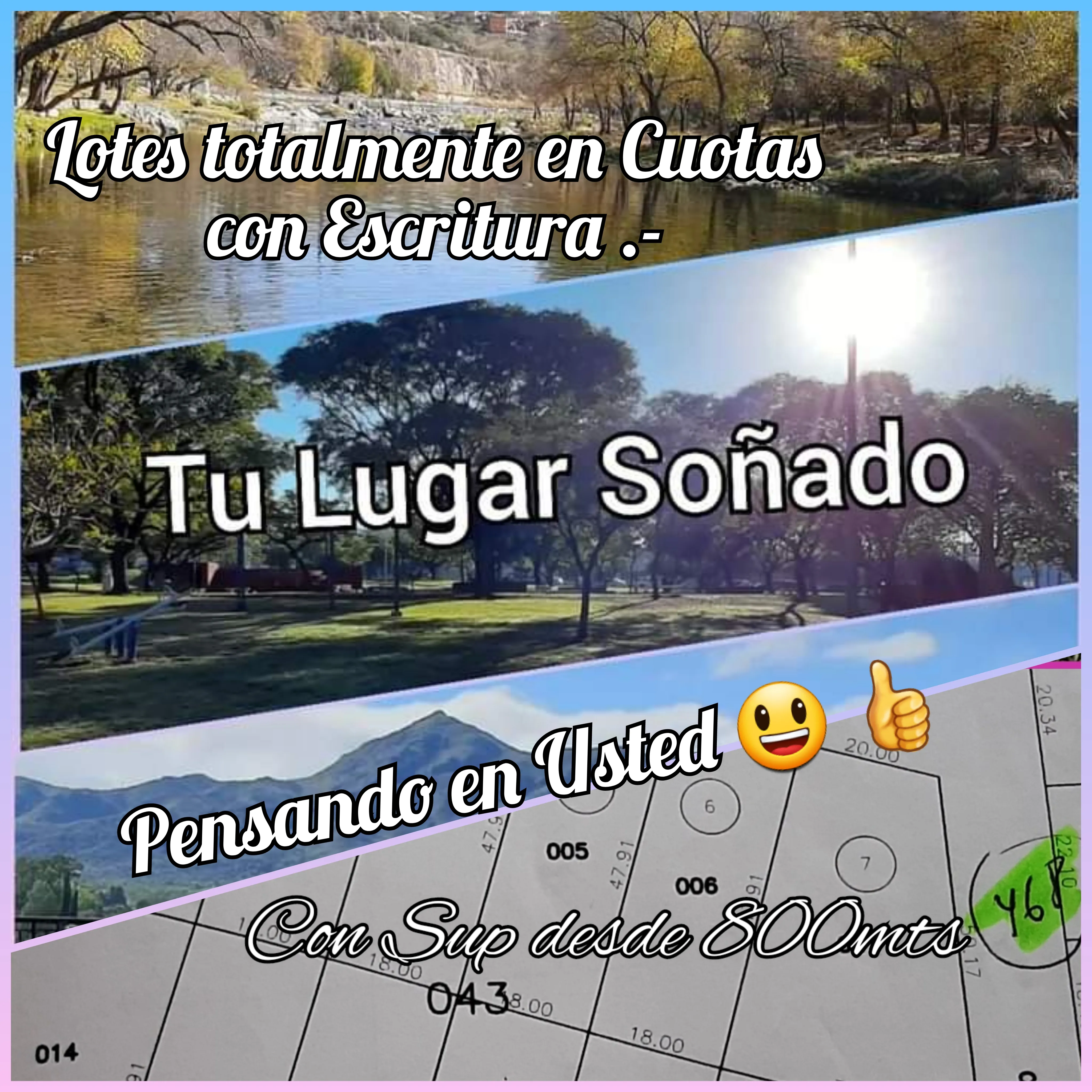 Vendo lote con Escritura,  Bialet Masse, MLago.