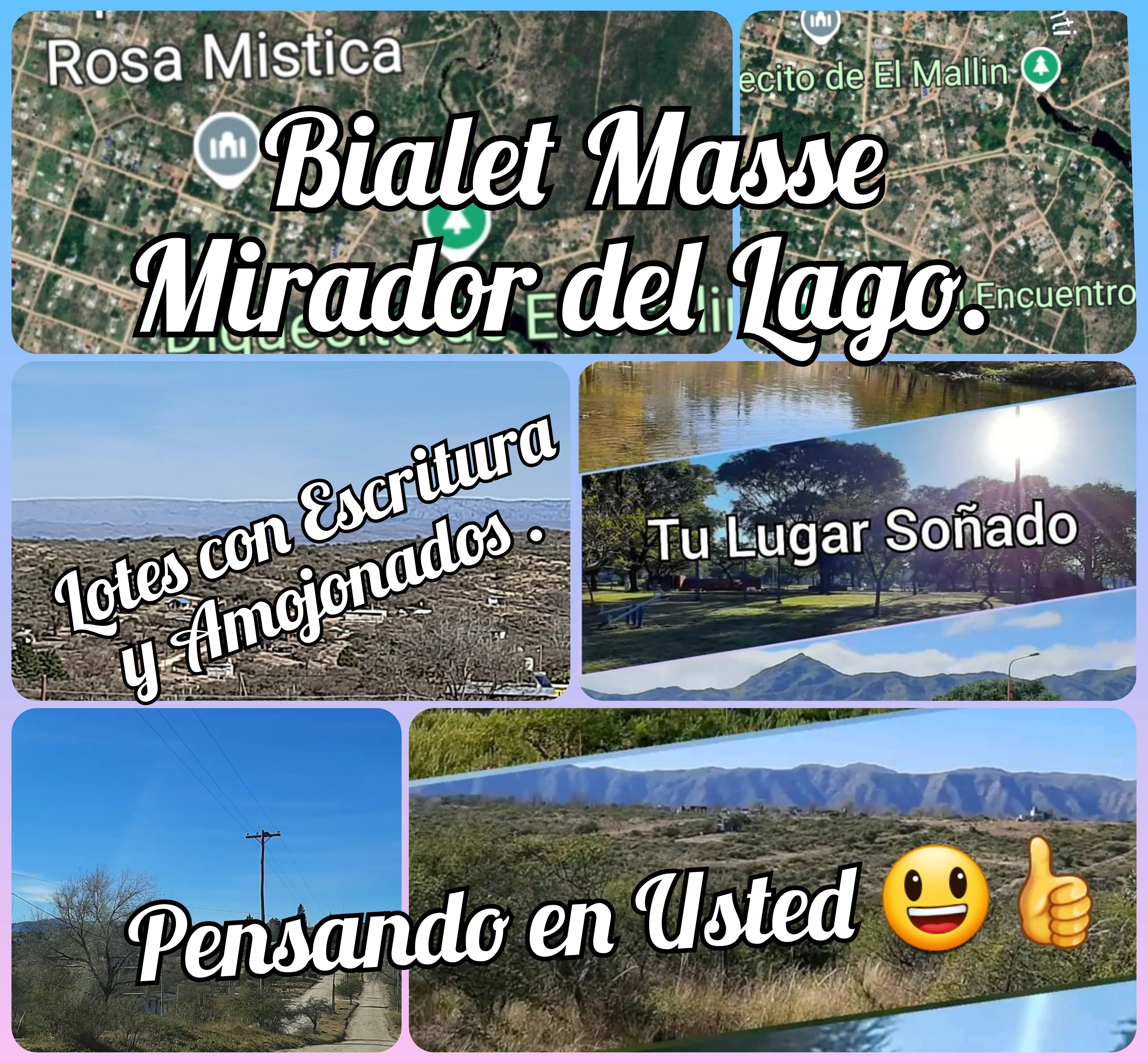 Vendo Lotes con Facilidades y Escritura en Bialet Masse