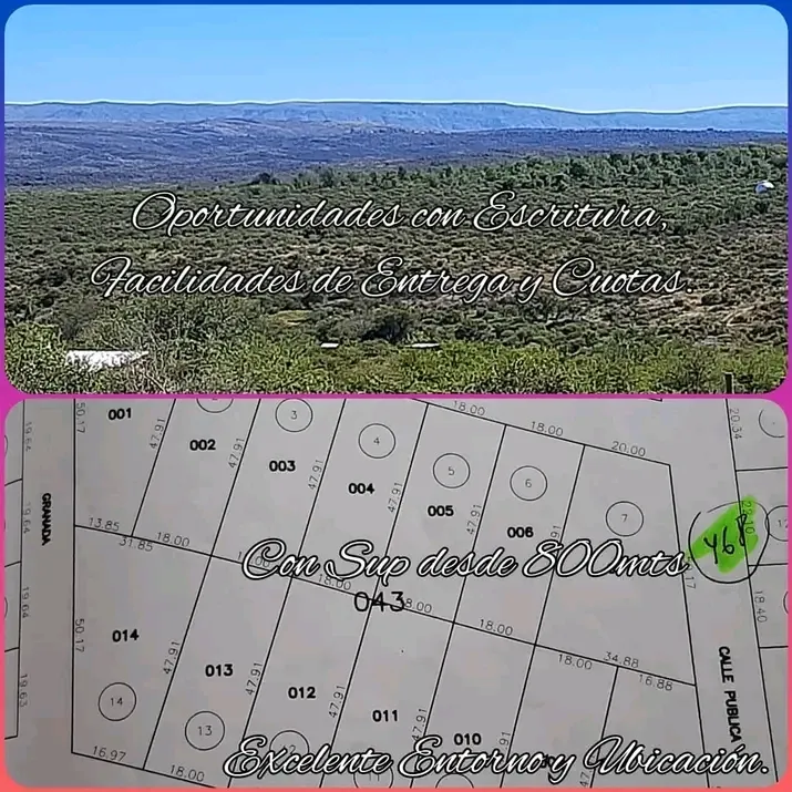Vendo lote de 1300mts con Facilidades, cuenta Con Escritura