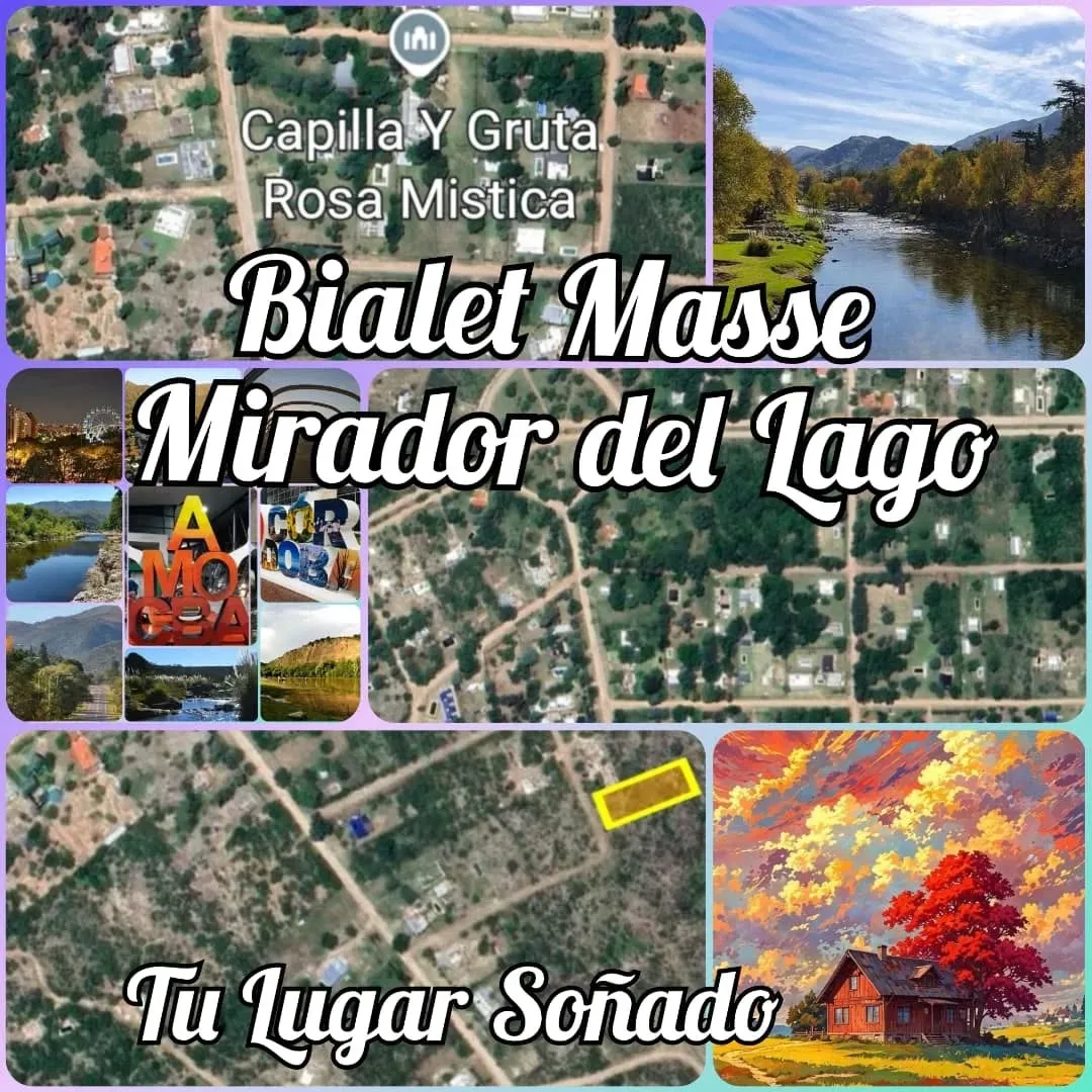 Vendo lote en Bialet Masse con Escritura, excelente Ubicacion