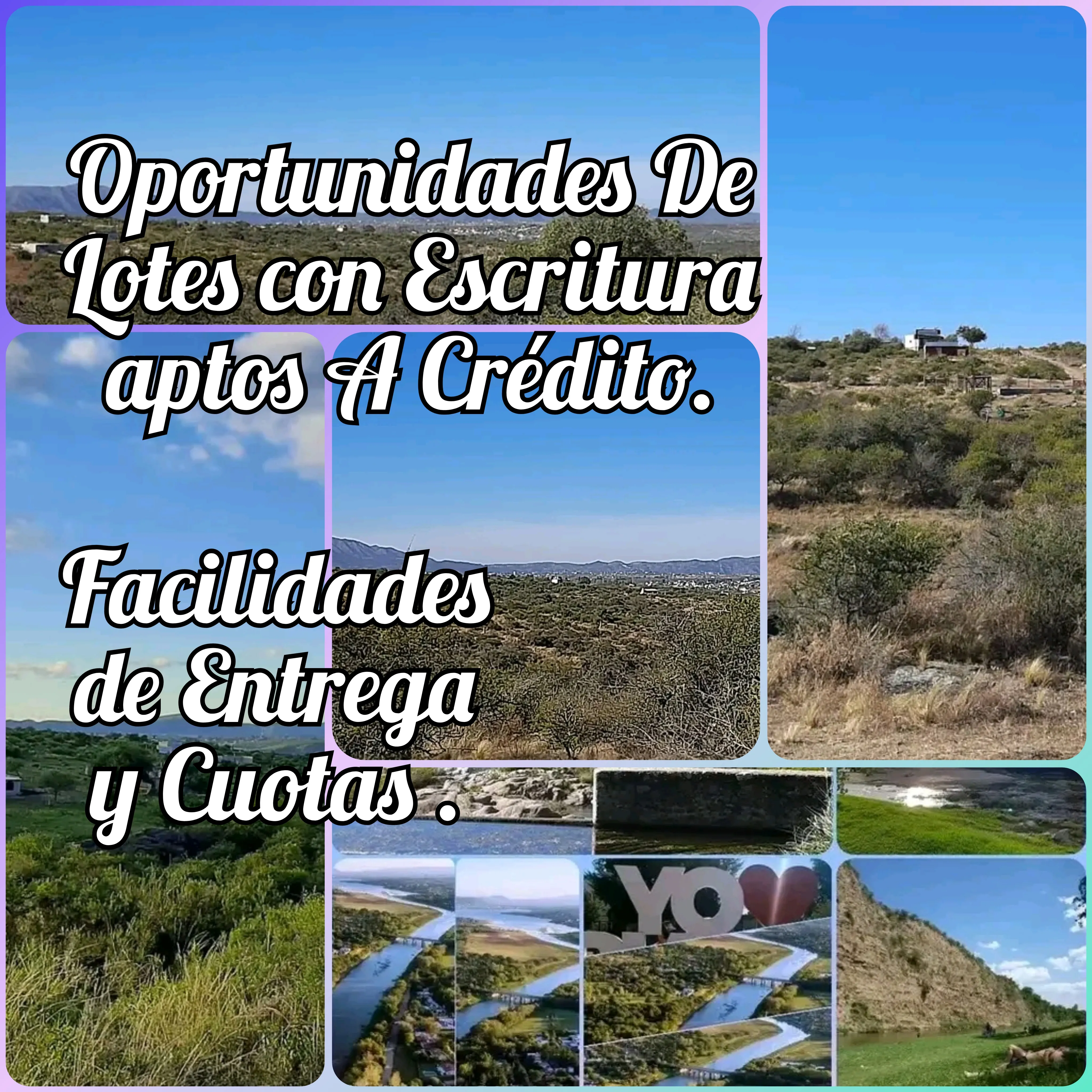 Vendo lote con Facilidades de Entrega y Cuotas en Bialet Masse