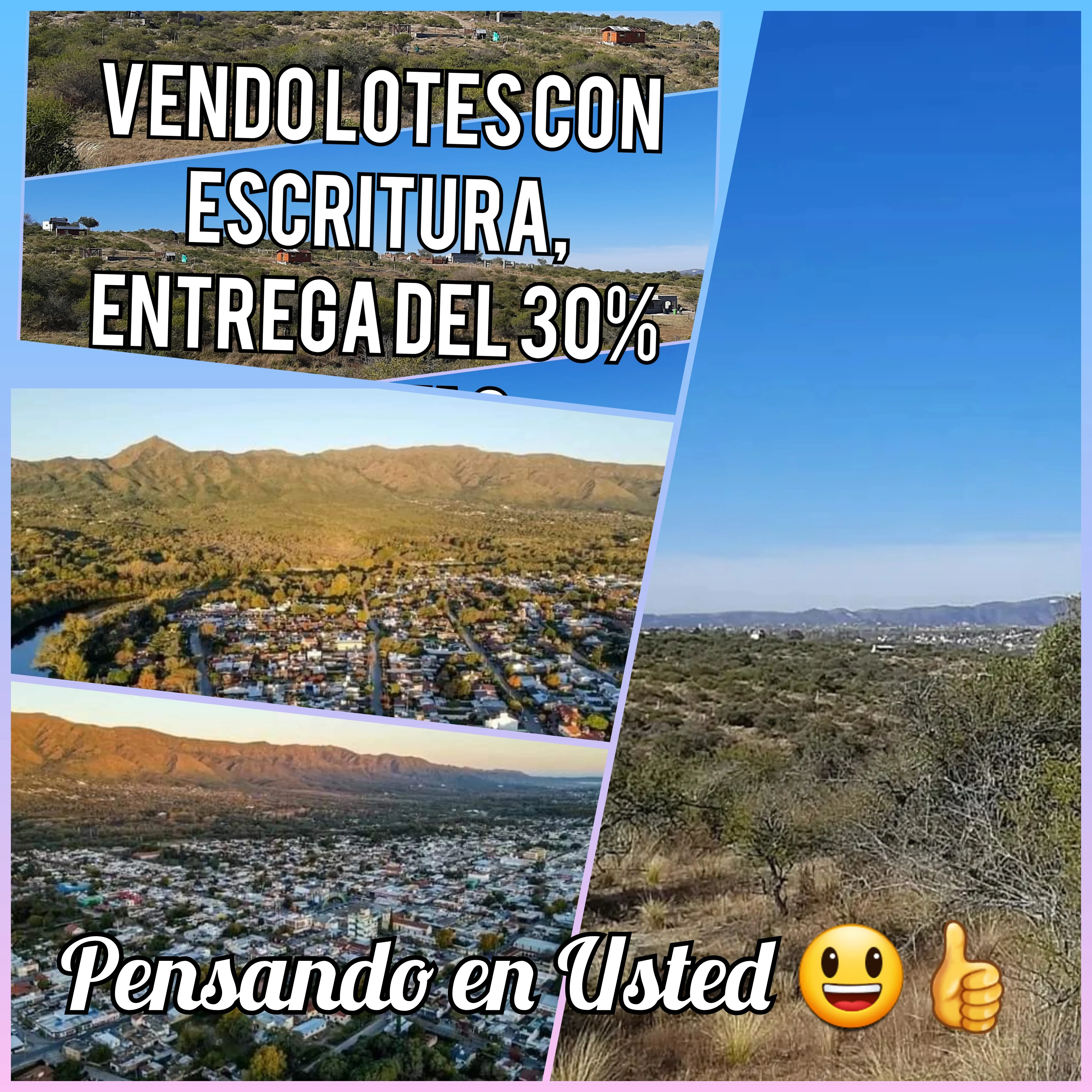 Vendo lotes con Entrega y Cuotas en Bialet Masse