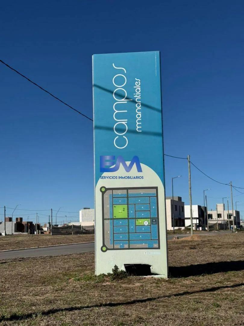 VDO LOTE RESIDENCIAL 300 MTS - CENTRAL - CAMPOS DE MANANTIALES