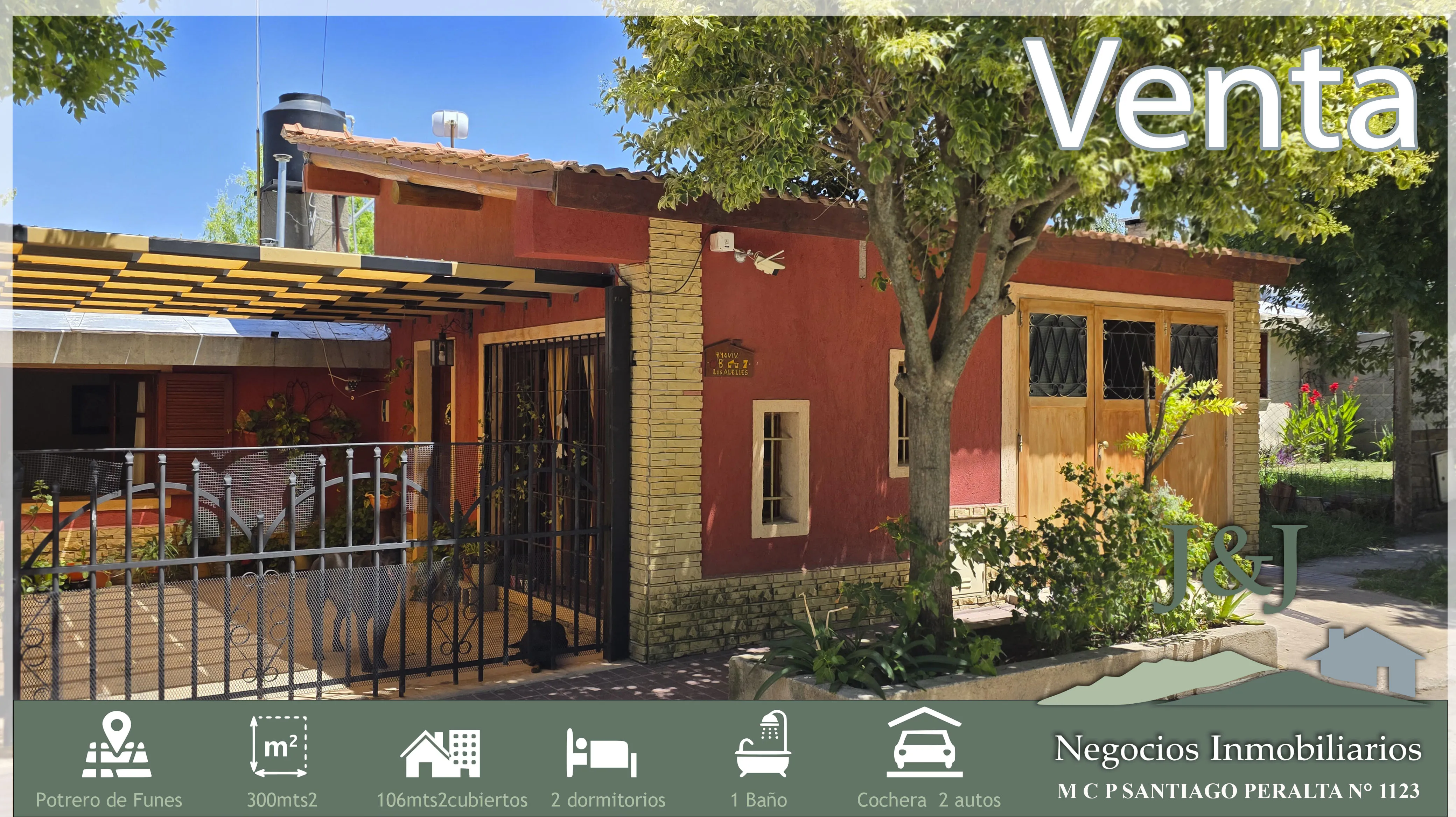 Vendo casa en Potrero de los Funes con monoambiente interno