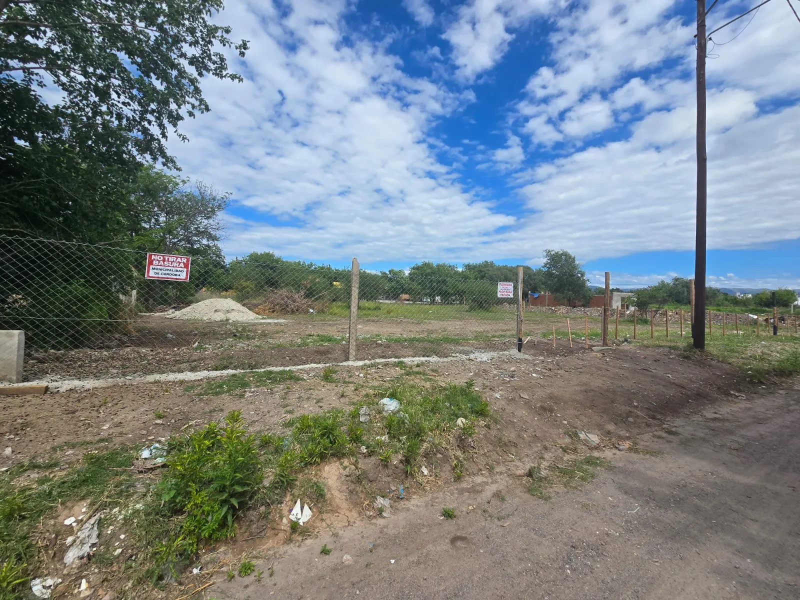 16 de Noviembre terreno en venta/alquiler cerca del Aeropuerto de Córdoba