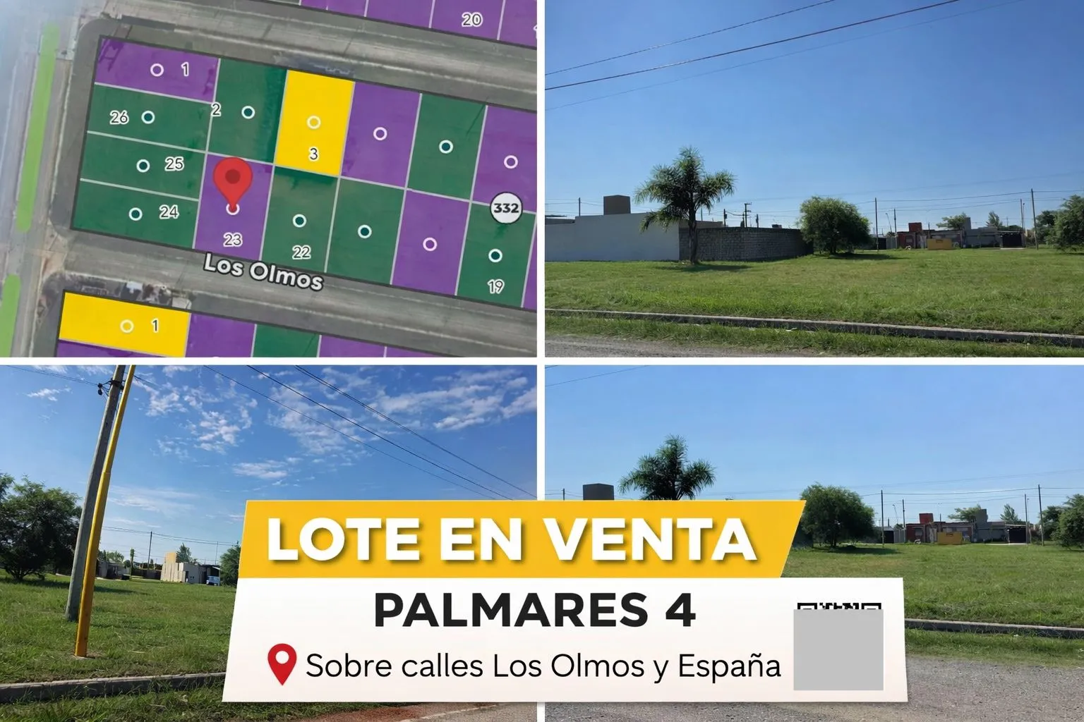 VENTA LOTE EN SAN FRANCISCO CORDOBA BARRIO PALMARES 4