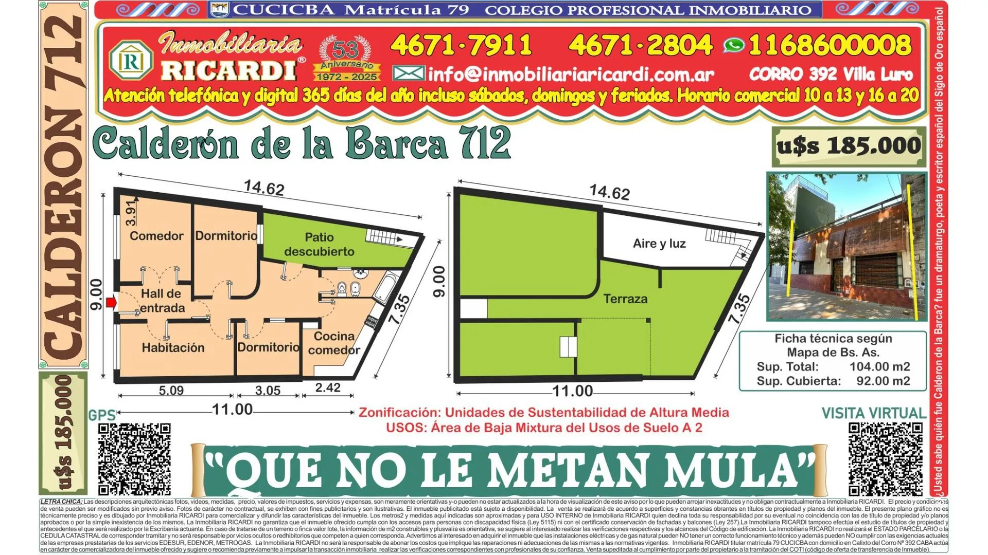 ATENTI CONSTRUCTORES - Casa en lote propio 9.00x11.56