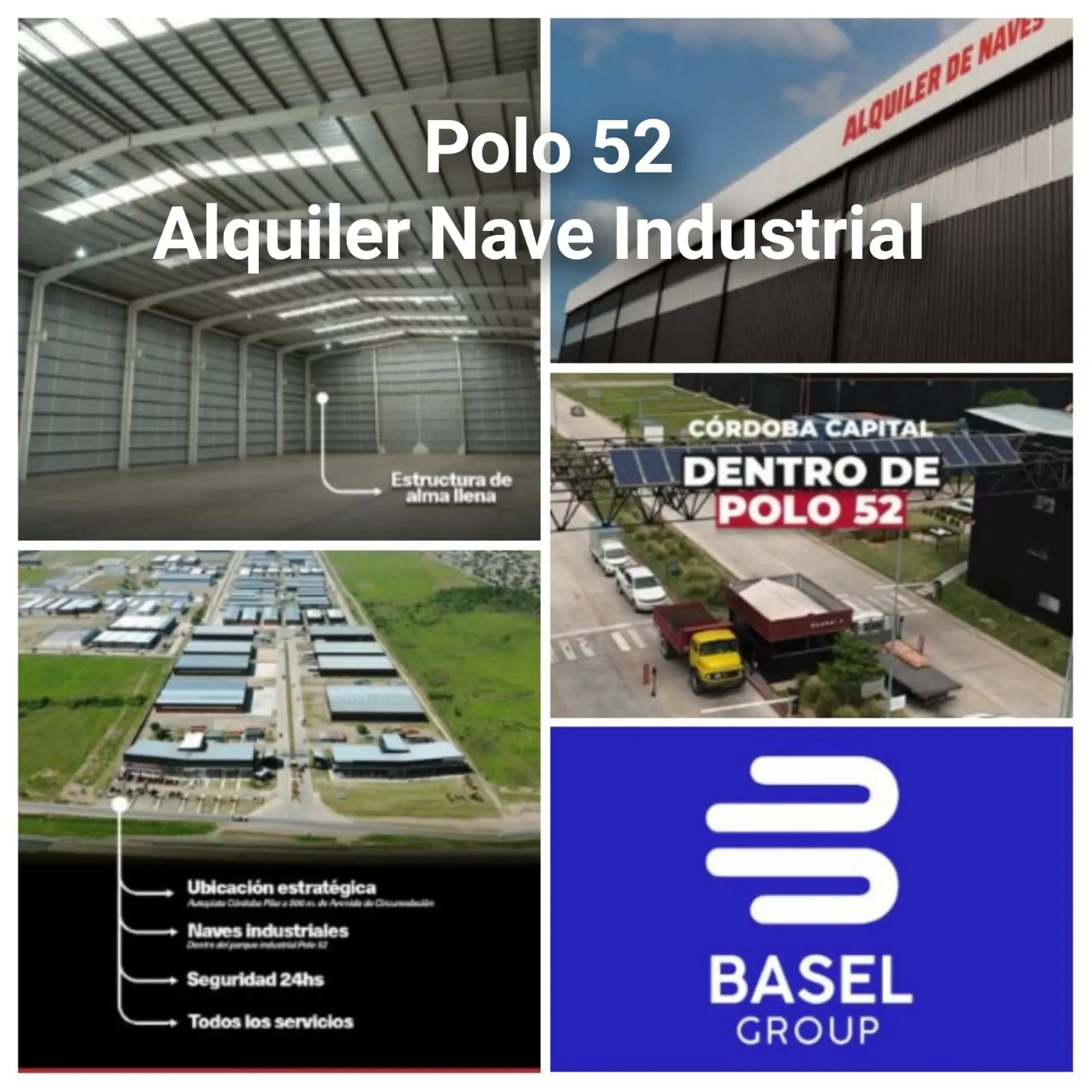 ALQUILO GALPÓN C/ SPRINKLERS DE 2300M2 POLO 52