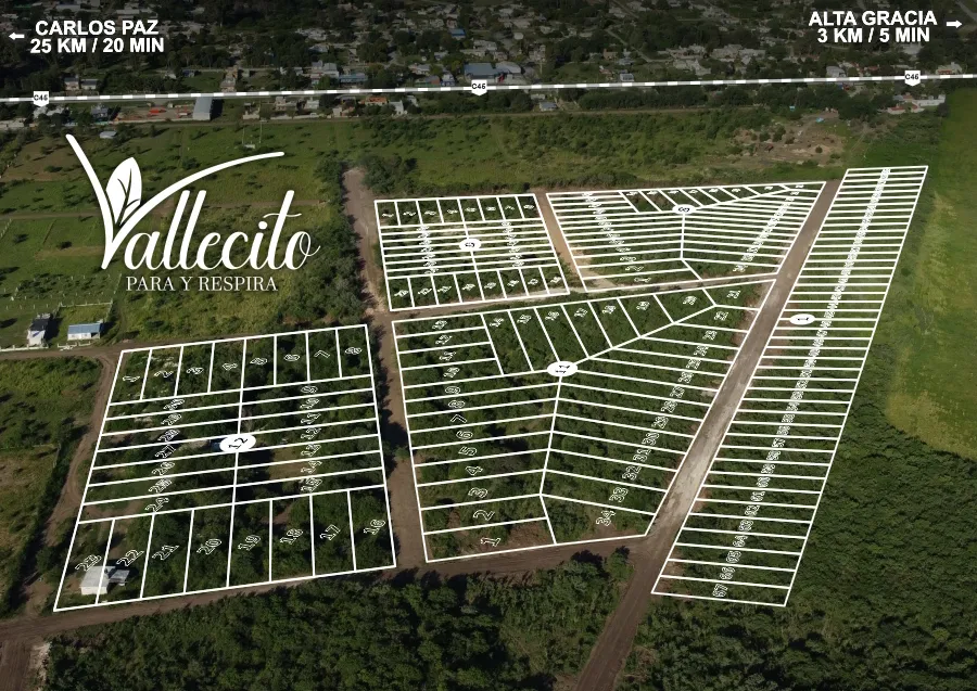VENTA DIRECTA (SIN COMISIÓN) DE LOTES DE 400 A 550 MTS EN VALLECITOS FALDA DEL C