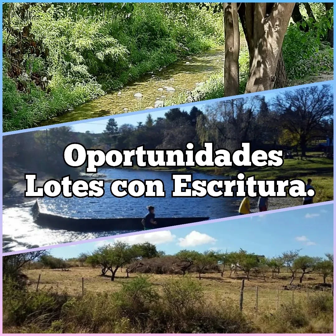 vendo lotes en Bialet Masse, Mirador del Lago con Escritura