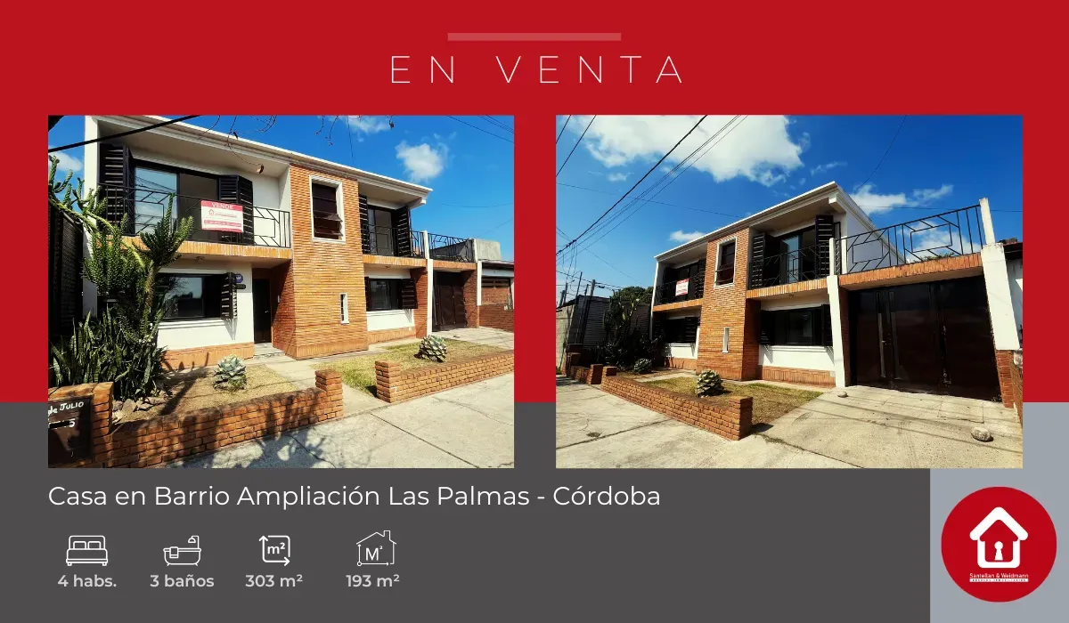 Casa ubicada en Barrio Ampliación Las Palmas – Córdoba