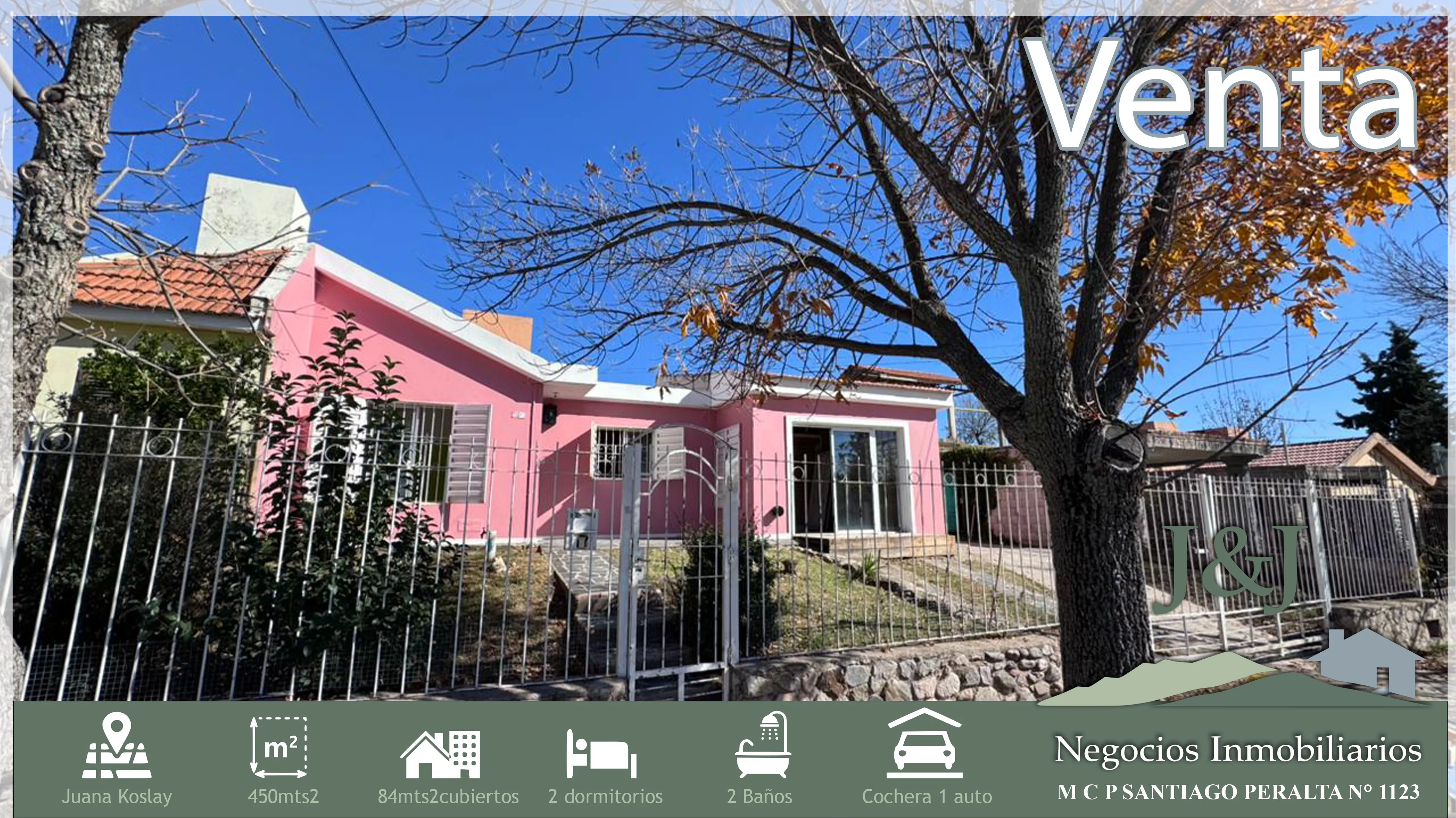 Vendo casa en Juana Koslay, excelente zona