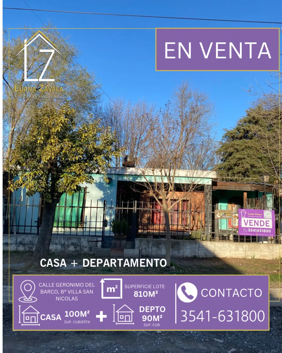 CASA  DEPTO B Villa San Nicolas, Malagueño