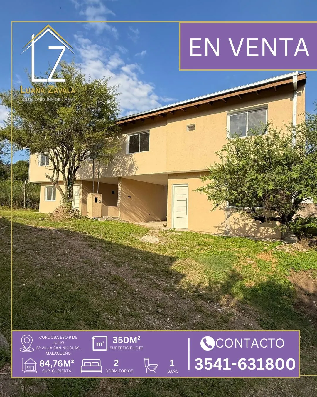 DUPLEX 2da Sección B Villa San Nicolás, Malaguño