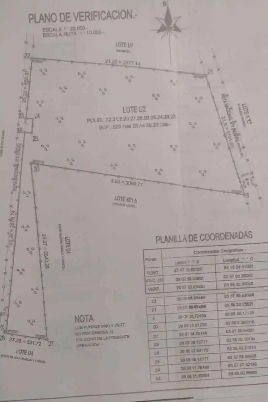 OPORTUNIDAD CAMPO GANADERO A LA VENTA SANTIAGO DEL ESTERO AMBARGASTA/OJO DE AGUA