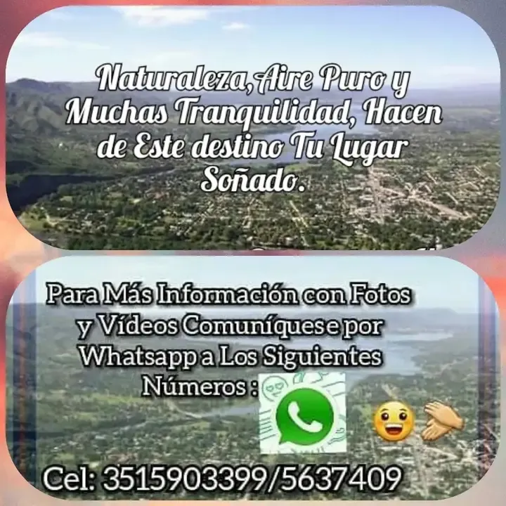 Vendo lote de 980mts con Escritura en Bialet Masse