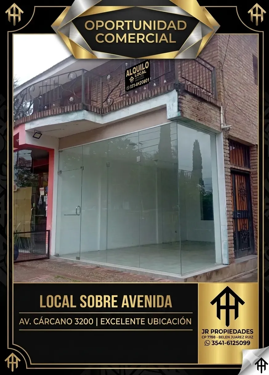 ALQUILO LOCAL + DEPOSITO + MONOAM SOBRE AV CARCANO 3200 VCP !