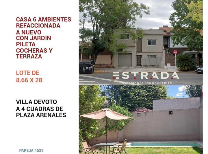 Casa · 260m² · 6 Ambientes · 2 Cocheras