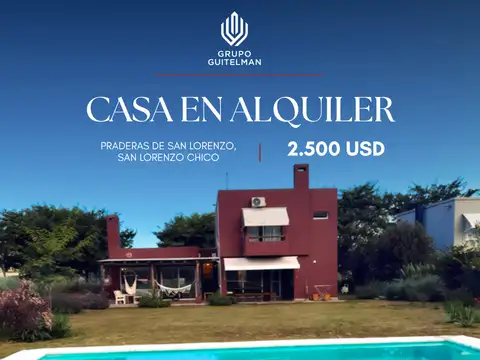 Casa en Alquiler en Praderas De San Lorenzo, Countries y Barrios Cerrados en San Lorenzo