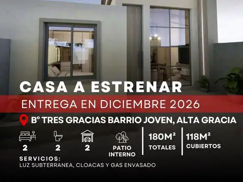 Casa en Venta en Alta Gracia, Santa María