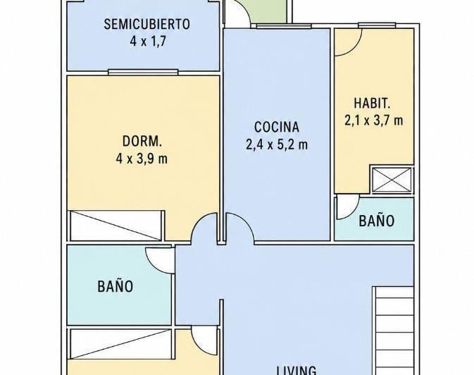 PH · 94m² · 4 Ambientes