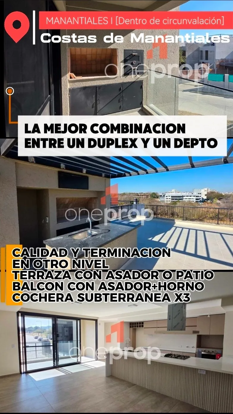 LA COMBINACION PERFECTA ENTRE UN DUPLEX Y UN DEPARTAMENTO! CALIDAD MUY SUPERIOR