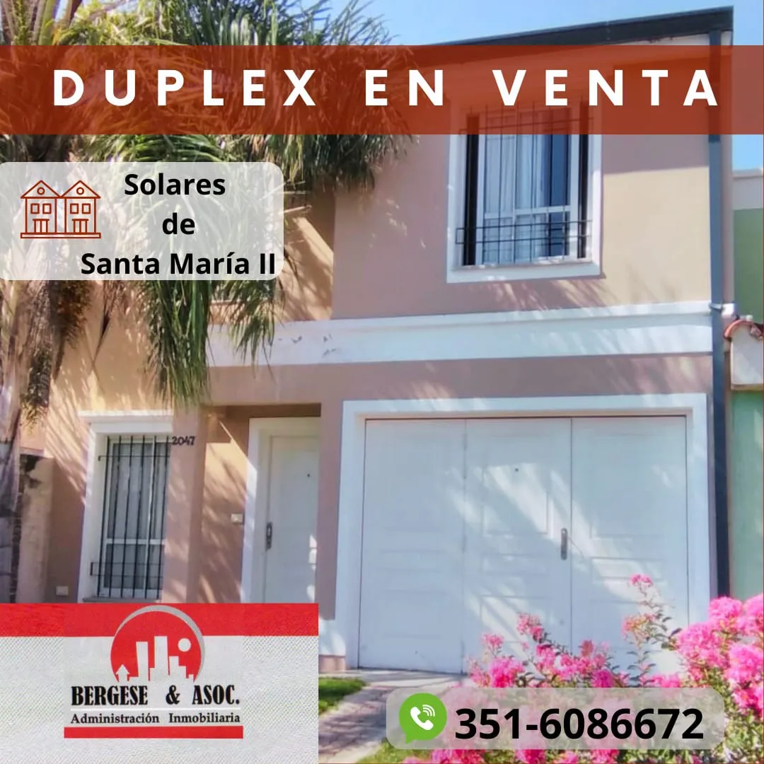 REBAJADO!!! EXCELENTE DUPLEX  BARRIO C/SEGURIDAD 24HS