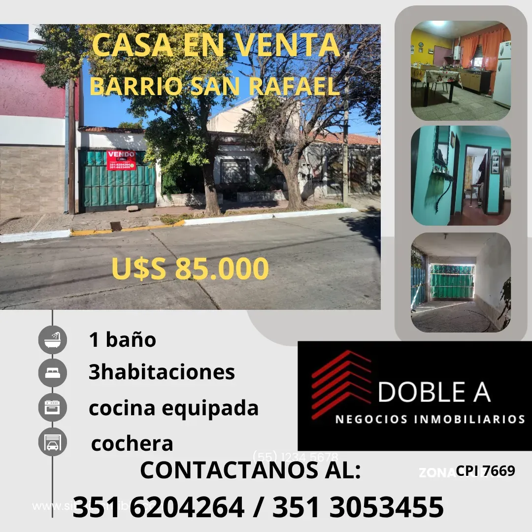 CASA EN VENTA BARRIO SANRAFAEL
