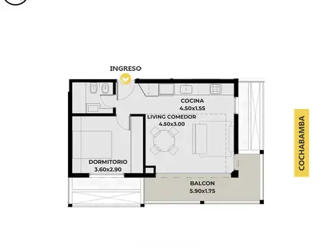 Departamento en Venta en Abasto, Rosario