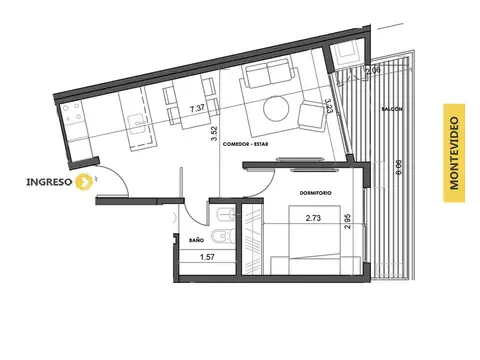 Departamento en Venta en Centro, Rosario