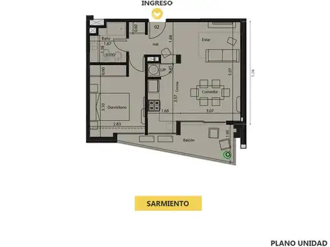 Departamento en Venta en Centro, Rosario