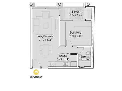 Departamento en Venta en Centro, Rosario