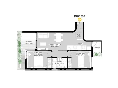 Departamento en Venta en Centro, Rosario