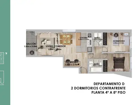 Departamento en Venta en Centro, Rosario