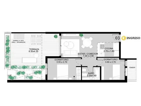 Departamento en Venta en Martin, Rosario