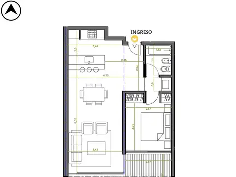 Departamento en Venta en Nuestra Señora De Lourdes, Rosario