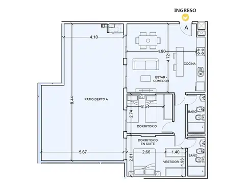 Departamento en Venta en Centro, Rosario