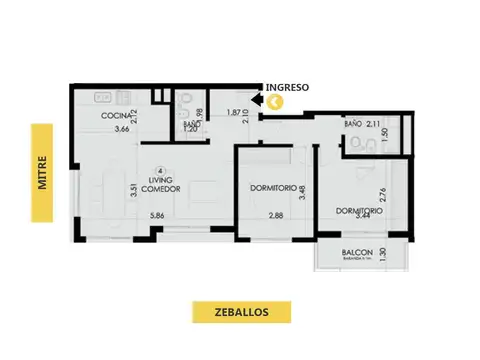 Departamento en Venta en Centro, Rosario