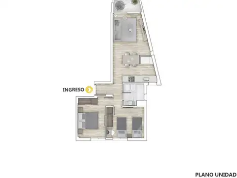 Departamento en Venta en Refinerias, Rosario