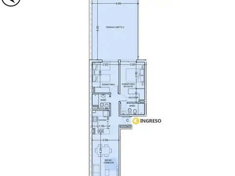 Departamento en Venta en Centro, Rosario