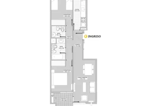 Departamento en Venta en Nuestra Señora De Lourdes, Rosario