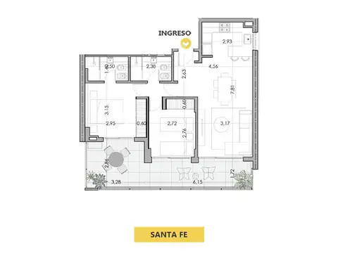 Departamento en Venta en Centro, Rosario