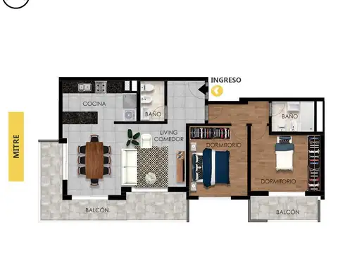 Departamento en Venta en Centro, Rosario